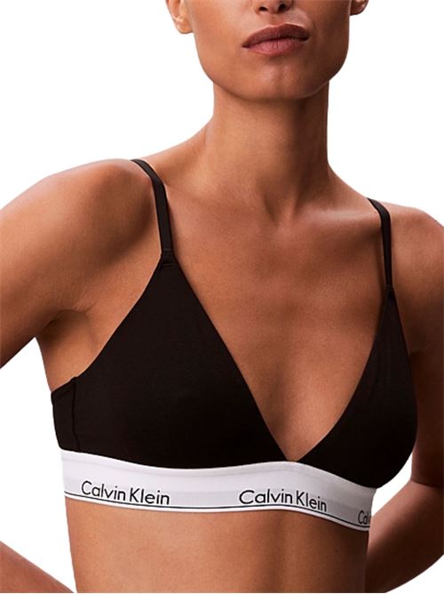 Reggiseno triangolo ICON nero Calvin Klein | LV00QF8498UB1